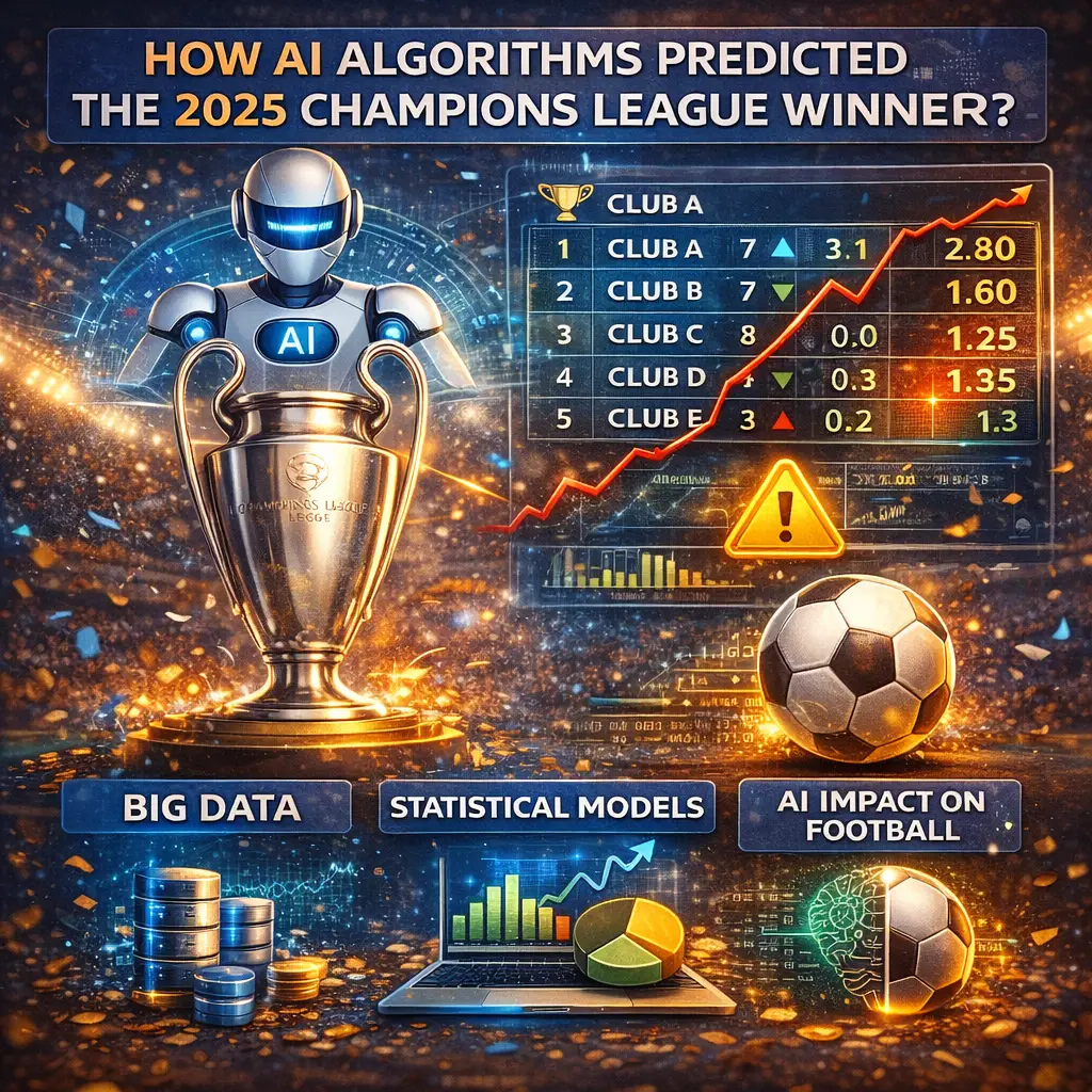 כיצד אלגוריתמים של AI חזו את אלופת ליגת האלופות 2025? ניתוח מעמיק של Big Data עונתי, מודלים סטטיסטיים והשפעת הבינה המלאכותית על הכדורגל.