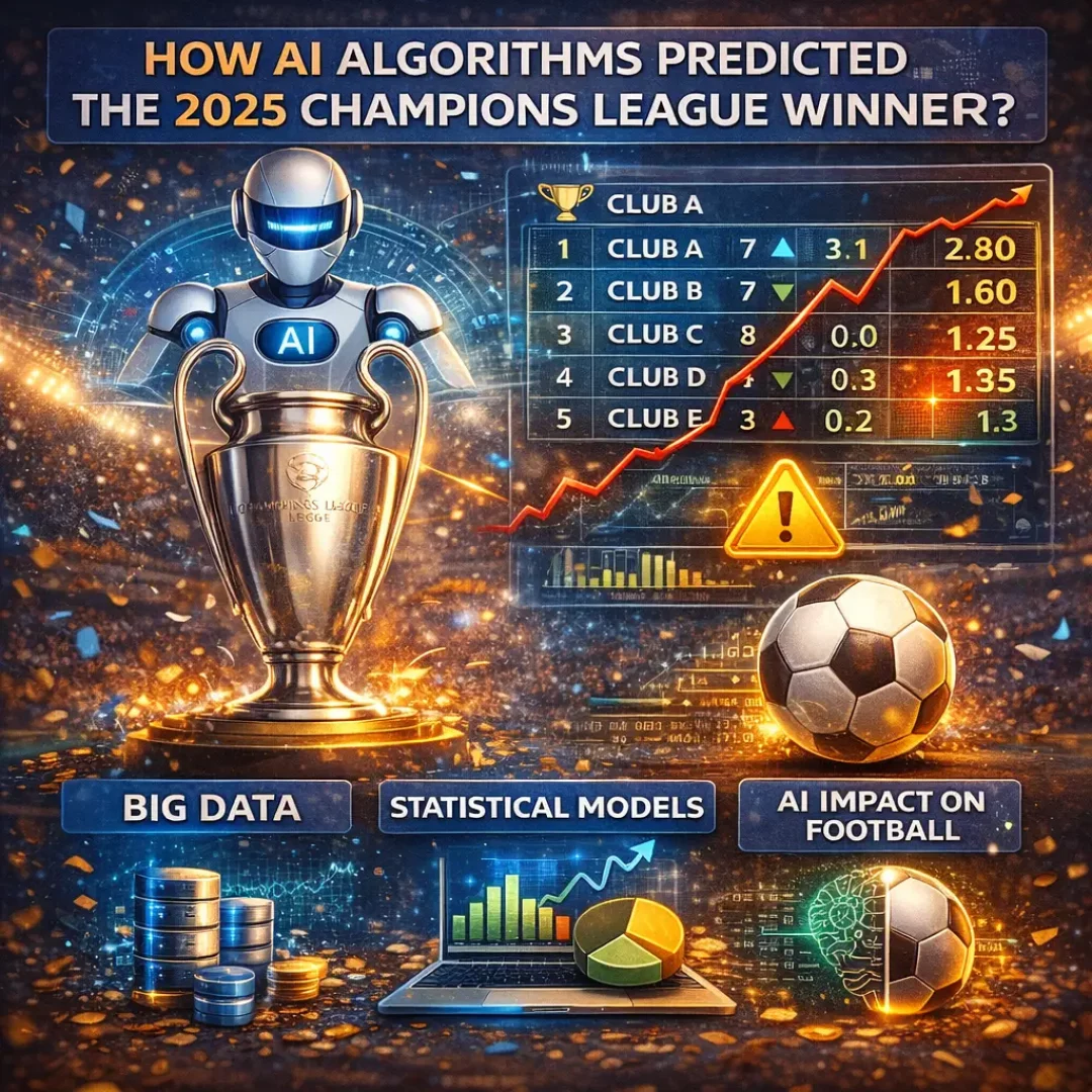 כיצד אלגוריתמים של AI חזו את אלופת ליגת האלופות 2025? ניתוח מעמיק של Big Data עונתי, מודלים סטטיסטיים והשפעת הבינה המלאכותית על הכדורגל.